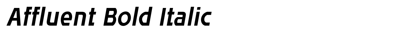 Affluent Bold Italic